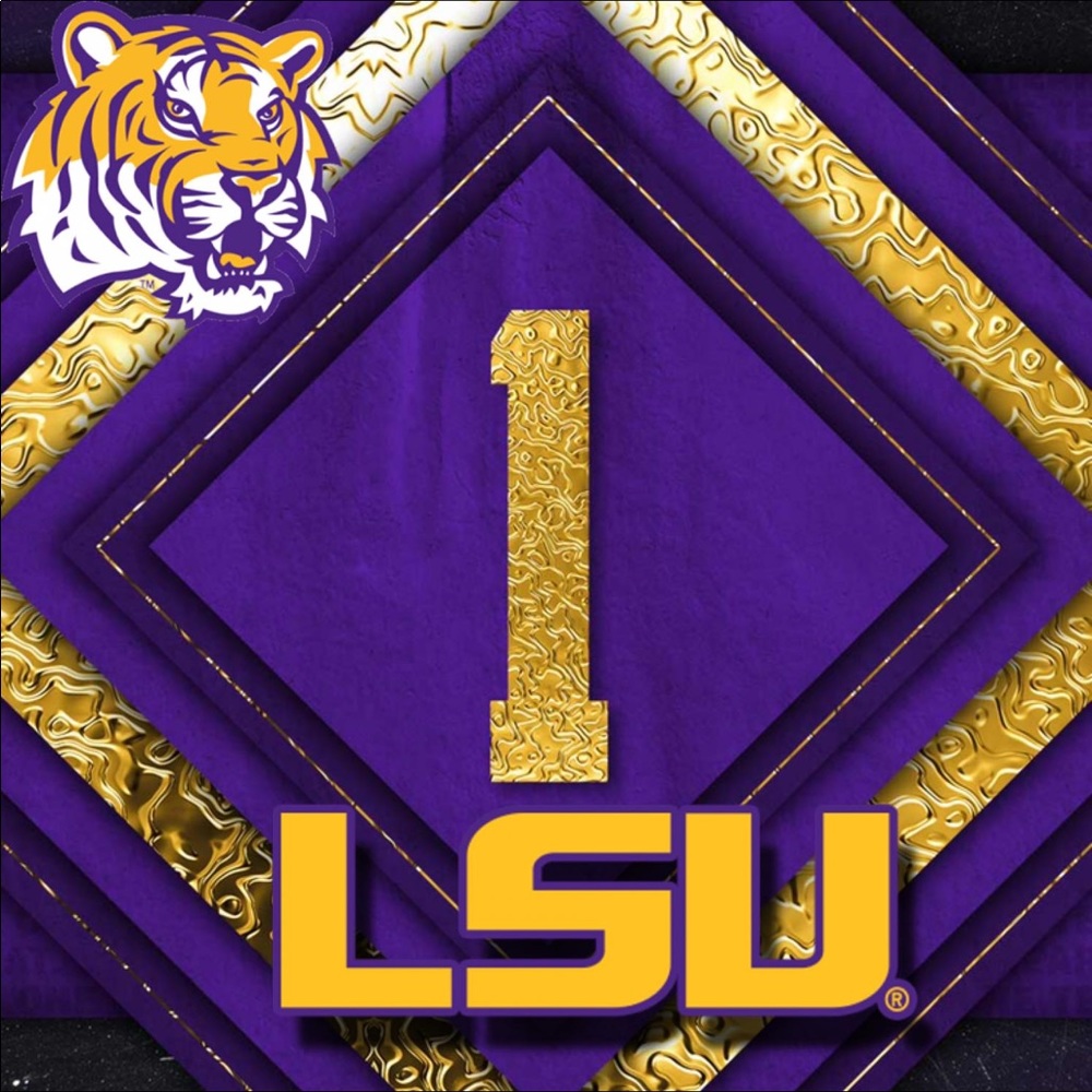 NATIONAL CHAMPIONS #1 LSU🐅💜🐅💛🐅💜🐅💛🐅